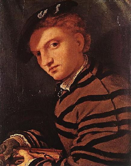 Lorenzo Lotto Young Man with Book Sweden oil painting art